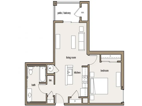One Bedroom B